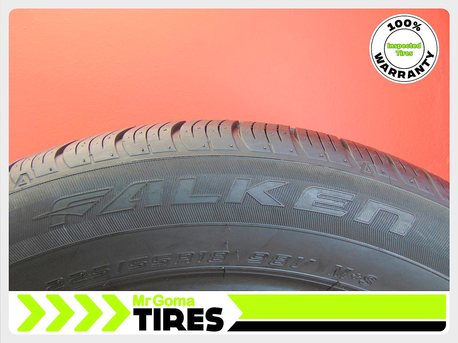 4 Falken Ziex ZE001 A/S 225/55R18 98H 7–8/32 Set of 4 All Season