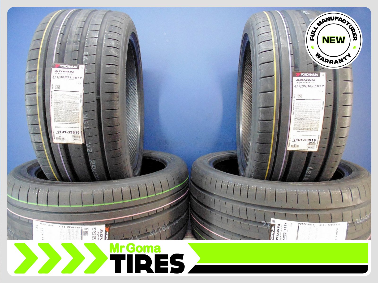 2本 265/35R22 102(Y) XL YOKOHAMA ヨコハマ ADVAN SPORT アドバン 