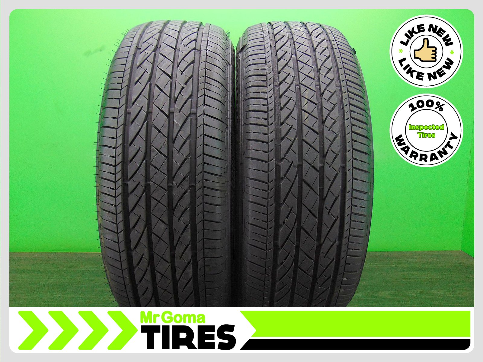 2 235/60R18 USED TIRES BRIDGESTONE TURANZA EL440 9.0/32 TREAD 103H